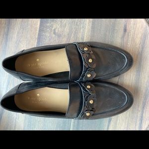 Kate spade black Karisa platform flower loafer